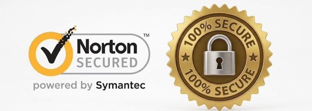 Norton Secured — powered by Symantec — 100% Secure