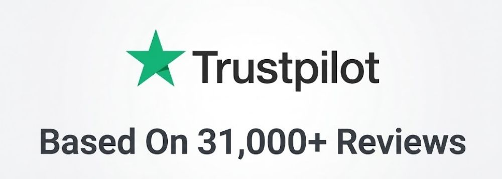 Trustpilot — Based on 31,000+ reviews